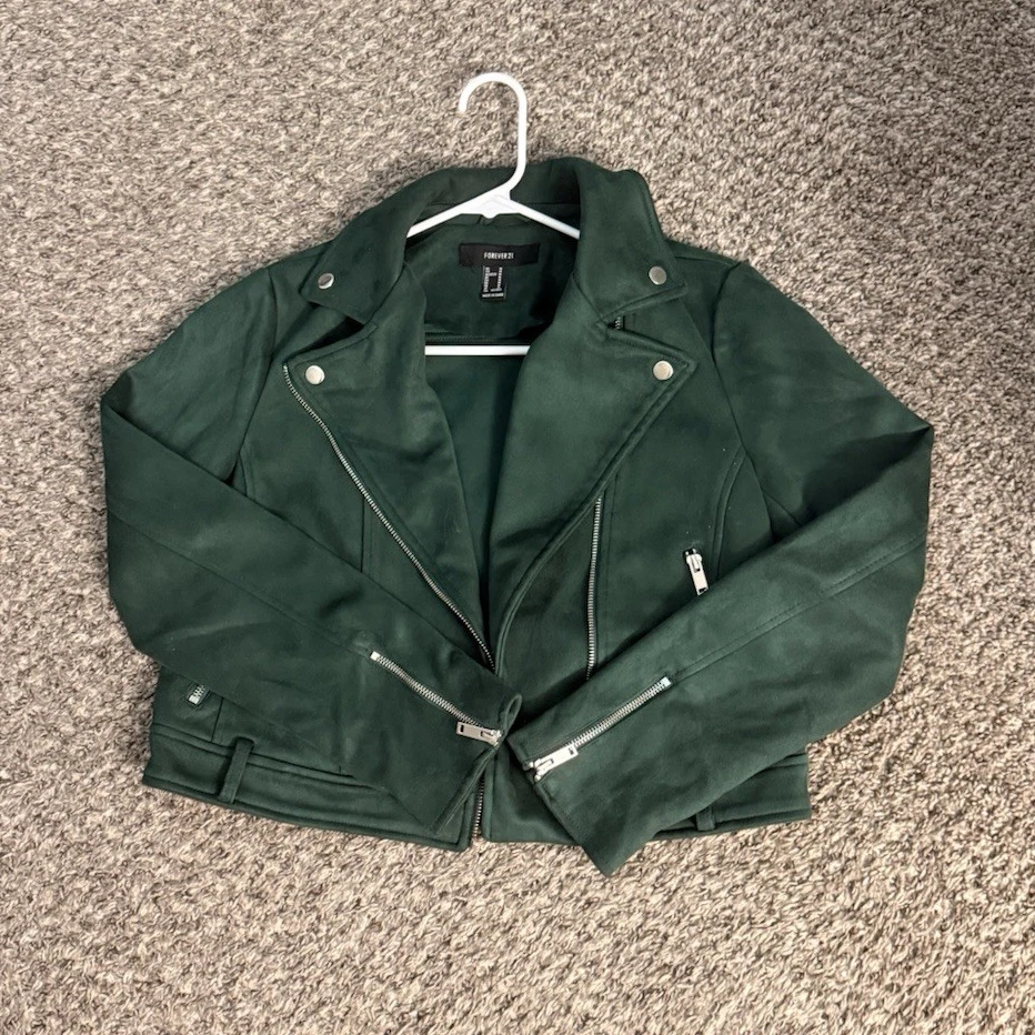 Green Coats, Jackets & Vests Suede Outer Shell for Women for sale