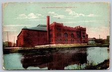Vintage 1909 2nd Regiment Armory Trenton NJ Postcard by Voigt