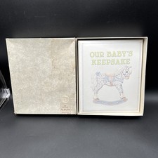 Vintage Hallmark Baby Boy Album First Year Memory Book Keepsake New