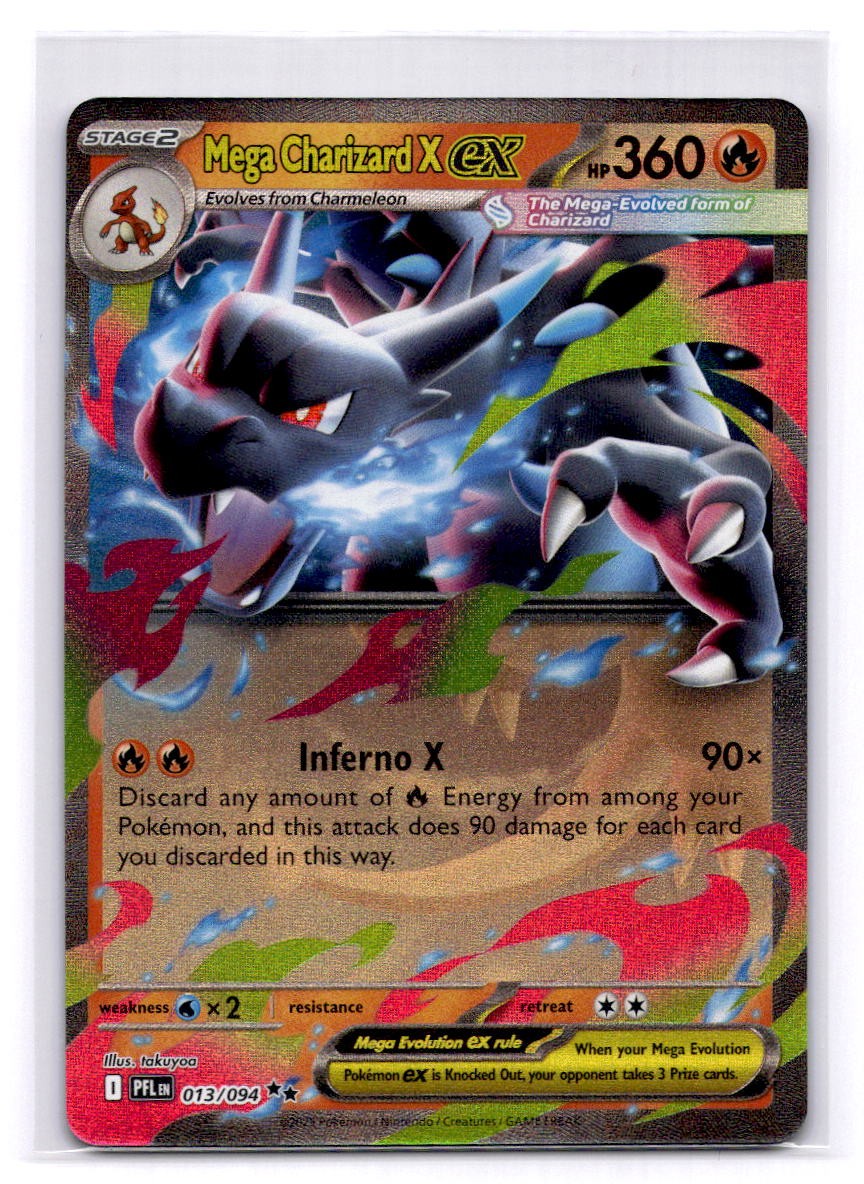 Mega Charizard X ex - Double Rare ME02: Phantasmal Flames 013/094 LP-NM