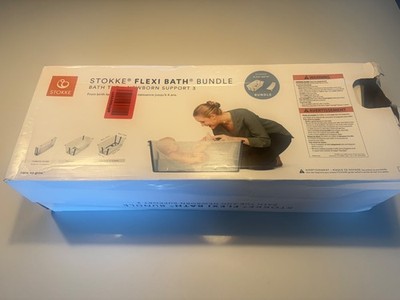 Stokke Flexi Bath Bundle Foldable Baby Bathtub + Newborn Support