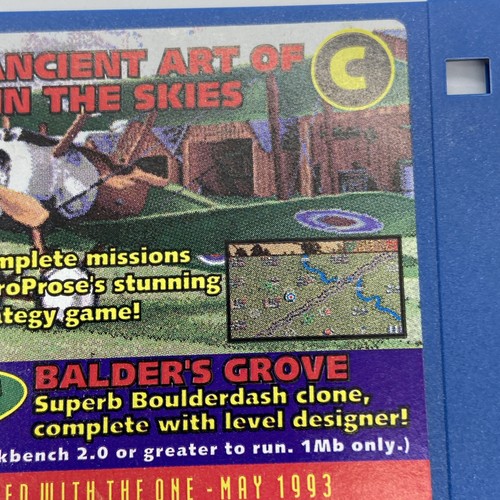1993 Amiga The Ancient Art Of Ear In The Sky Goopy Disk Vintage HTF untested - Picture 9 of 9