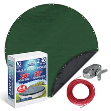 PoolCoverChoice Winter Swimming Pool Cover for 28 ft Round Pool