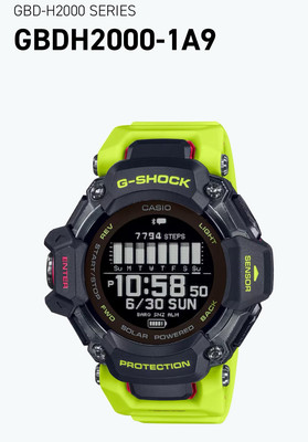 Casio G-Shock GBD- H2000- 1a9 New Digital Sport Bluetooth Watch