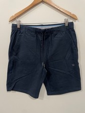 Mack Weldon Ace Sweat Shorts Mens Medium Dark Blue Athletic Elastic Waist Fleece