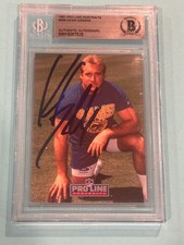 KEVIN GREENE Signed 1991 PRO LINE PORTRAITS Card #269 Beckett BAS