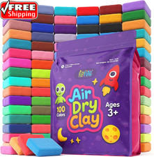 Air Dry Clay - 100 Colors, Ultra Light and Soft, Non-Toxic Modeling Clay for Kid
