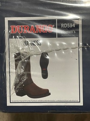 DURANGO  WOMEN'S HARNESS BOOT Style RD594-Size 7 Medium-Color: Distressed Brown