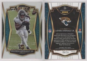 2020 Panini Select Premier Level White Prizm /35 Laviska Shenault Jr Rookie RC