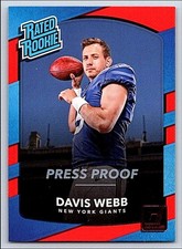 2017 Donruss Press Proof Red  Davis Webb 348