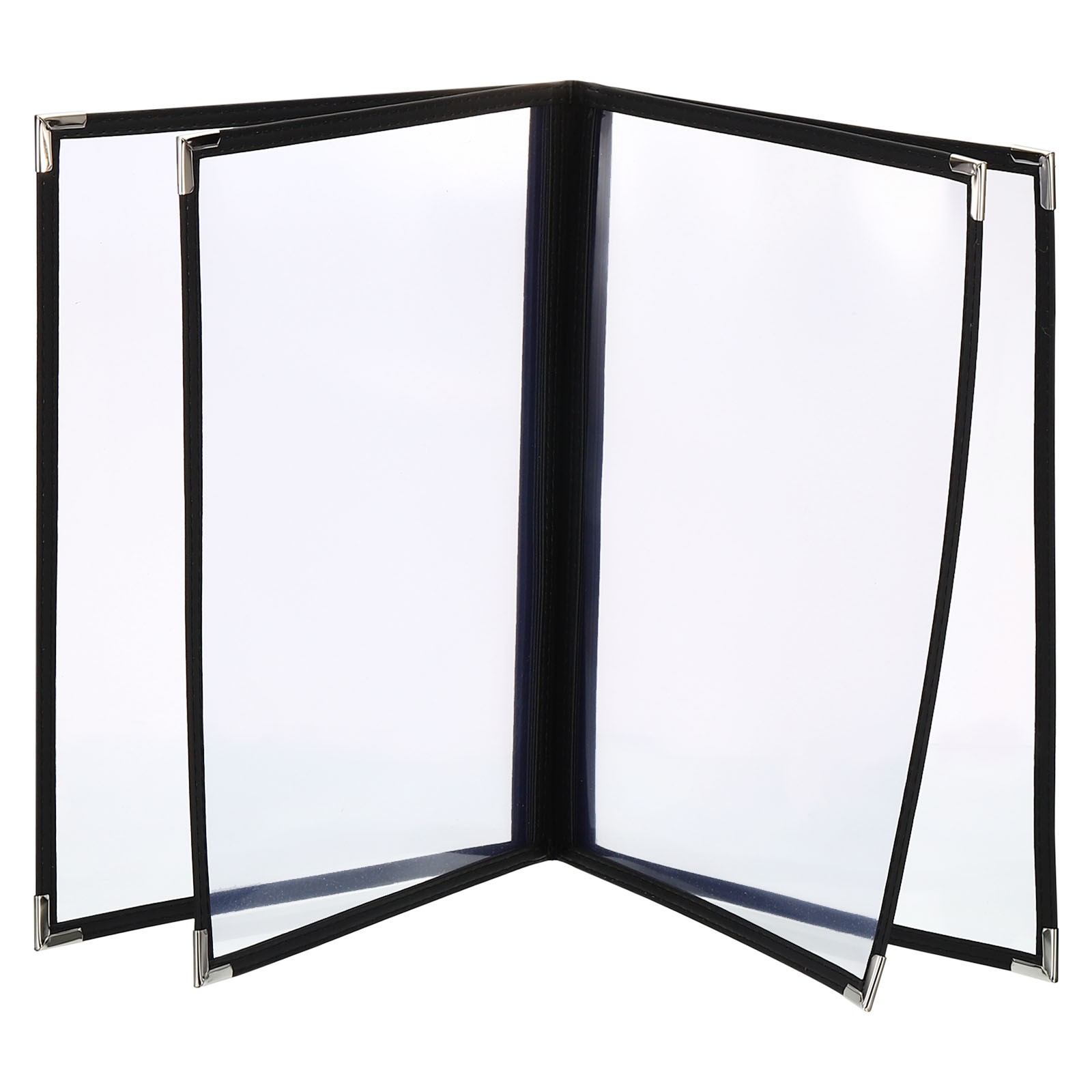 Menu Covers, 20 Pack Restaurant Cover Holder Clear Sleeves, Black 8.5 x 11 Inch