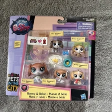 Littlest Pet Shop Families Beagles 231-235 Essie Tubsy Busy Breezy Beagleton