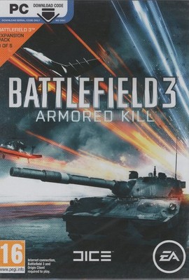 Battlefield 3 ARMORED KILL (PC Game - Code-in-Box) All Out Vehicle Warfare