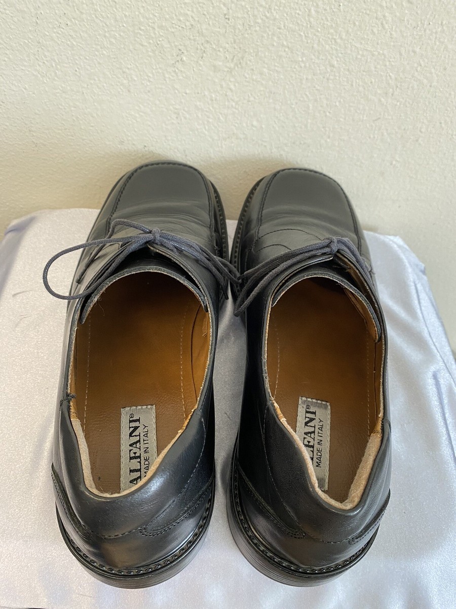 Alfani Men's Black Dress Shoes Semi Hidden Lace Sz 11 1/2 Made Italy  Pre-Owned | eBay