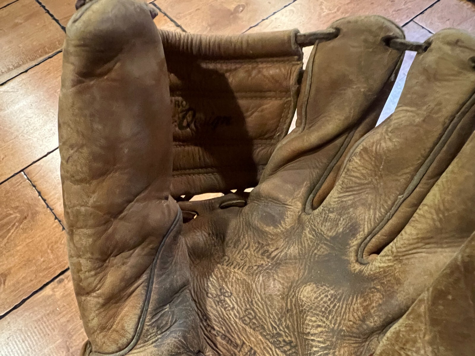 VINTAGE RARE LOU BURDETTE RAWLINGS LB 15 BASEBALL MITT GLOVE eBay