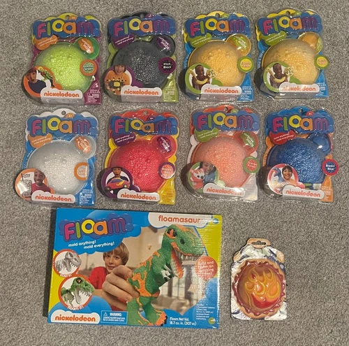 Vintage Nickelodeon Floam Collection 1990s New Sealed Floamasaur Gak