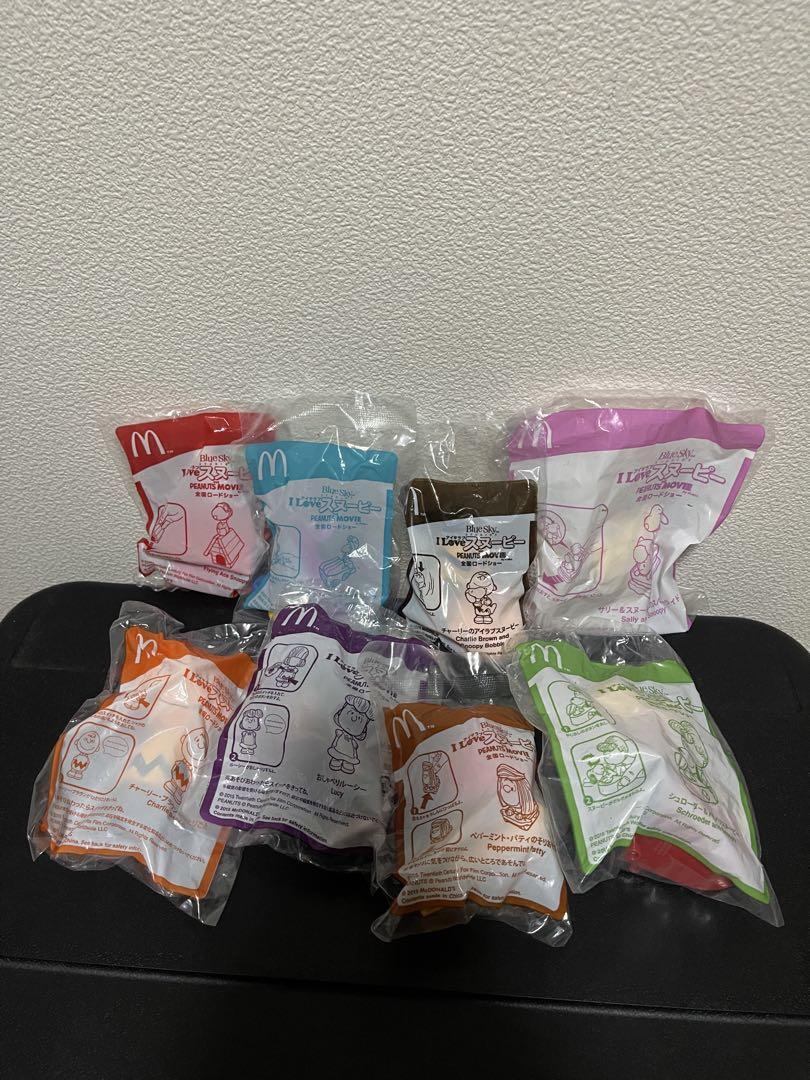 Snoopy Mcdonald Complete 8 Types Figure Set