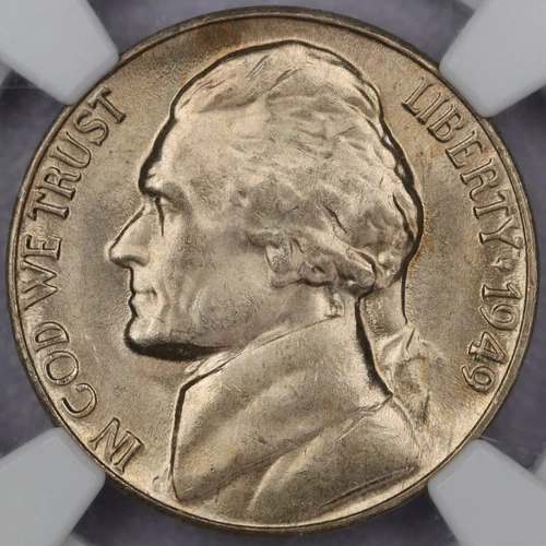 1949-D 5c Jefferson Nickel - NGC MS 65 5FS