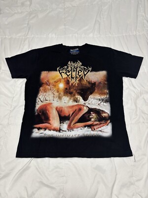 2021 Felled Band Album Promo T-Shirt Size L The Intimate Earth Folk Black Metal
