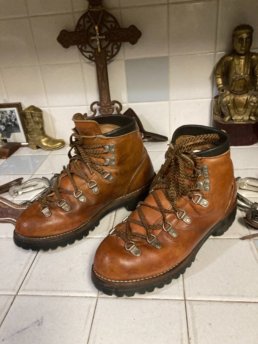 VINTAGE IRISH SETTER RED WING DISTRESSED BROWN LACE UP MOUNTAIN
