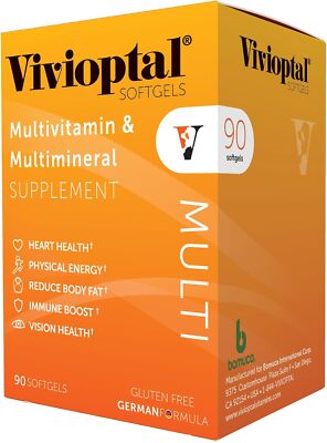 Vivioptal Multi, 90 Softgels, Multivitamin & Multimineral, Gluten Free
