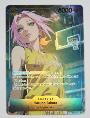Sakura Naruto Full Art Sport Waifu Card