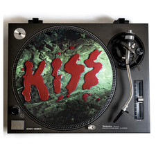KISS Turntable Slipmat for Vinyl Records 12" DJ Slip Mat glam hard rock vinyls