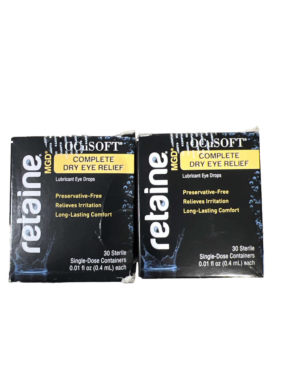 Lot Of 2 OCuSOFT Retaine MGD Ophthalmic Emulsion Single Use, 30 Count ...