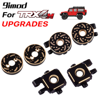 9imod Messing Lenkblöcke Achsschenkel Gegengewicht für TRX4M Upgrades 1/18 Auto