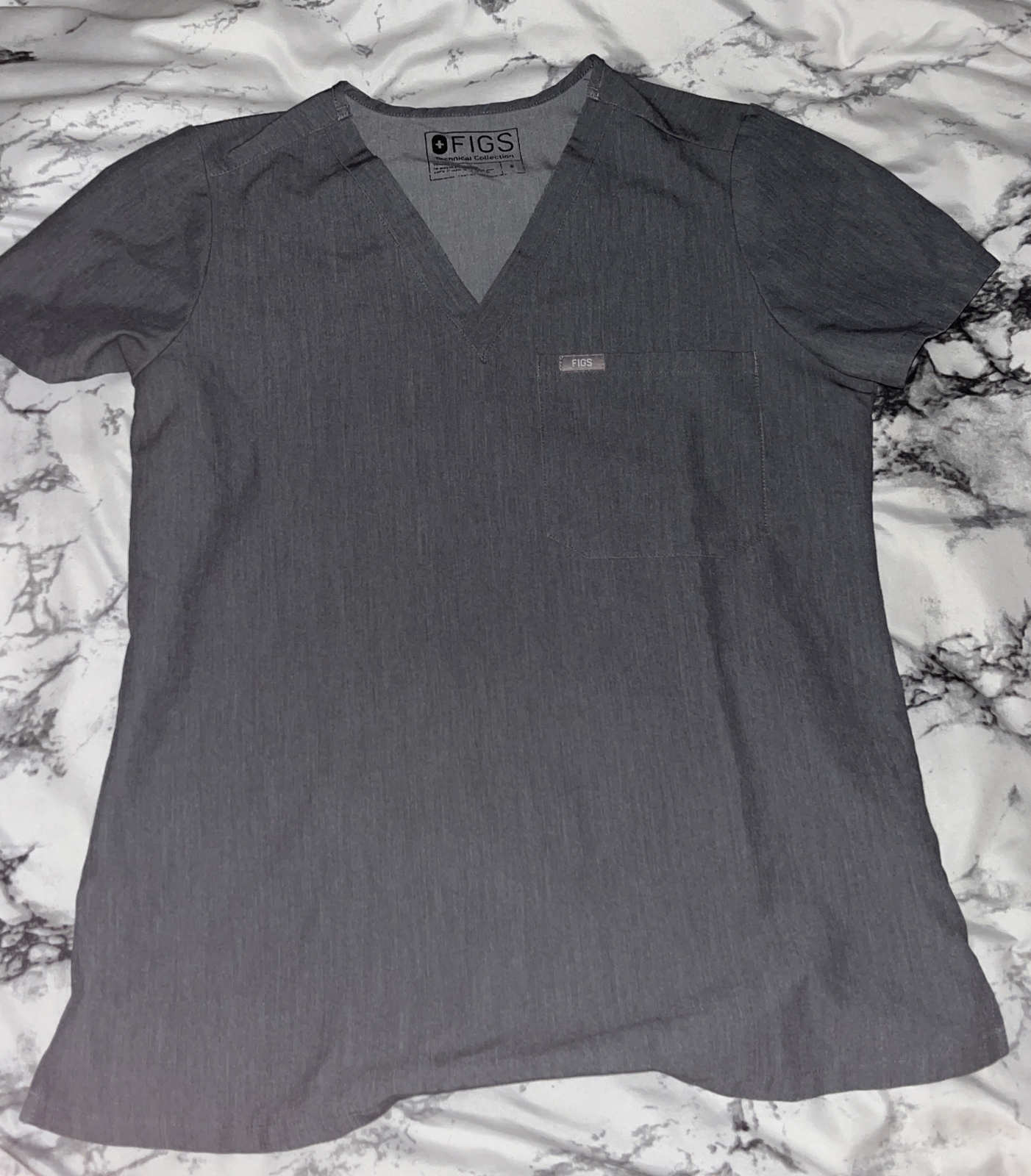 Two Figs Technical Collection Scrub Top Women Siz… - image 3