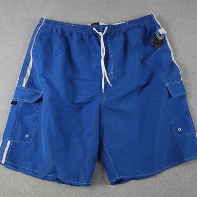North 15 Swim Shorts Mens 4XL Cargo Pocket Mesh Lined Surf