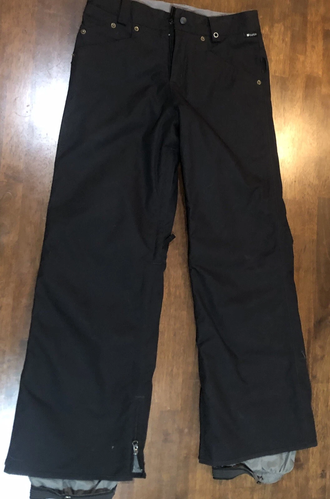 burton ski adjustable waist snowboard embroidered western pants