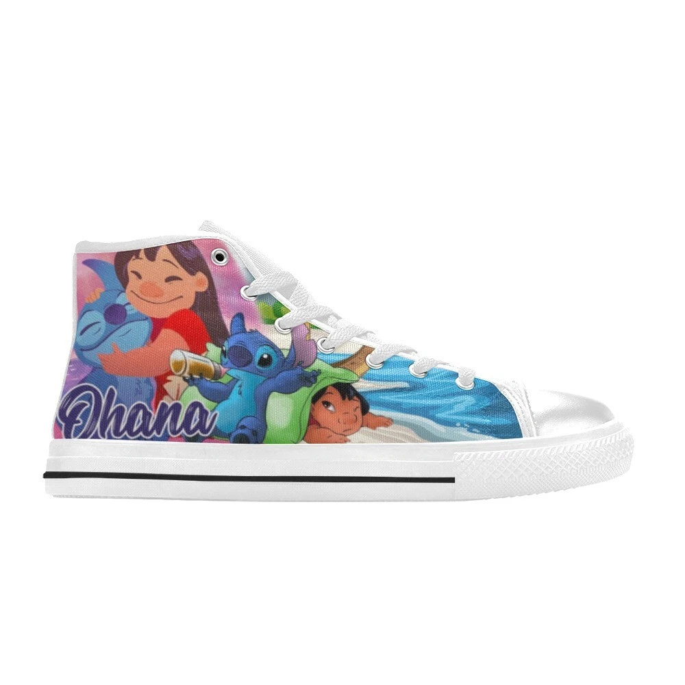 Ohana Lilo And Stitch High Top Shoes Sneakers