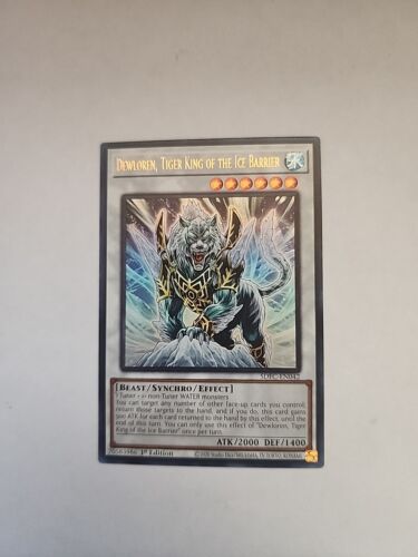 Yu-Gi-Oh! Dewloren, Tiger King of the Ice Barrier 1st Ed. SDFC-EN042 Ultra Rare - Picture 1 of 1