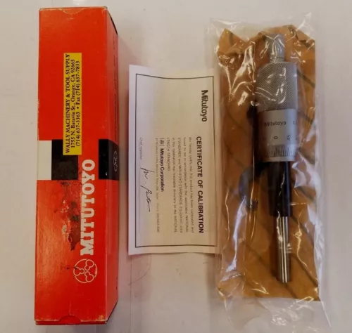 Mitutoyo 151-224 Micrometer Head, Middle Size, Heavy Duty, 0-25mm Rnge #1-C0001L