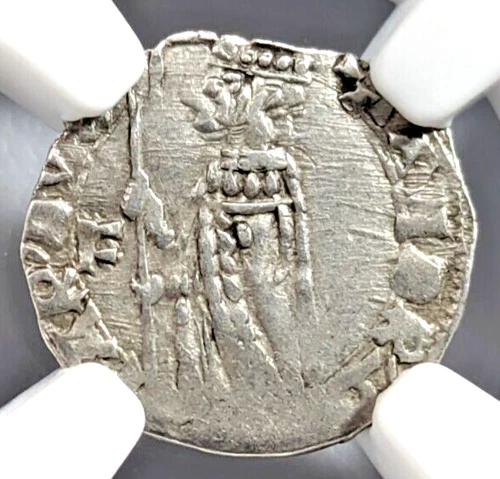 Doge of Venice Andrea Contarini ITALY 1368-1382 Silver Soldino 1S NGC AU55 Coin