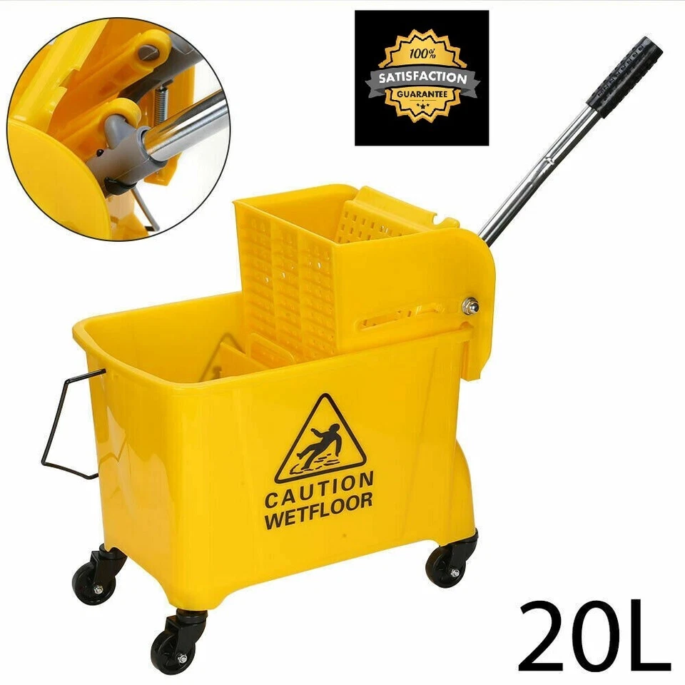 Kentucky Wringer 20L Mop Bucket on Wheels Commercial Cleaning