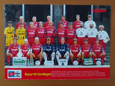 Bayer 05 Uerdingen, Mannschaftsfoto 1994/95, 1. BL, Kicker,DIN A4,ungeklebt  