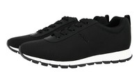 Prada Nylon Prax Linea Rossa Sneaker - 4E3221 - Schwarz Weiss - Neu - 6 40