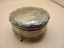 Birmingham 1931 Sterling Silver Jewellery Box By Adie Brothers