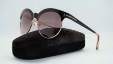 Image of Tom Ford Angela TF 438 01F Black & Rose Gold Sunglasses Brown Gradient Lens 53mm