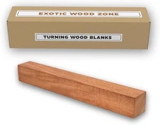 African Mahogany Khaya Spindle Blank 2x2x12 Turning Lumber Wood-Free US Shipping