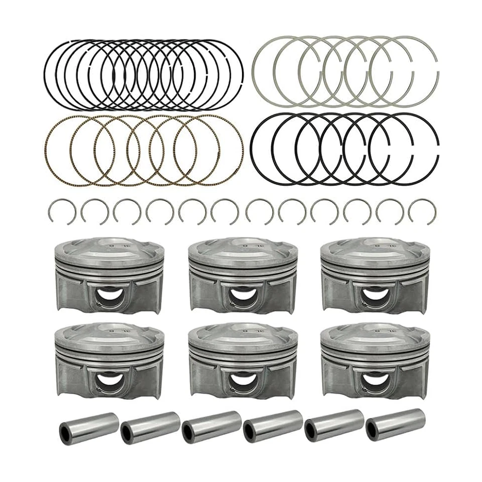 Engine Piston Piston Ring Set For Hyundai Santa Fe Kia Sedona 2011-2019 3.3L-V6 - Imagem 4 de 4