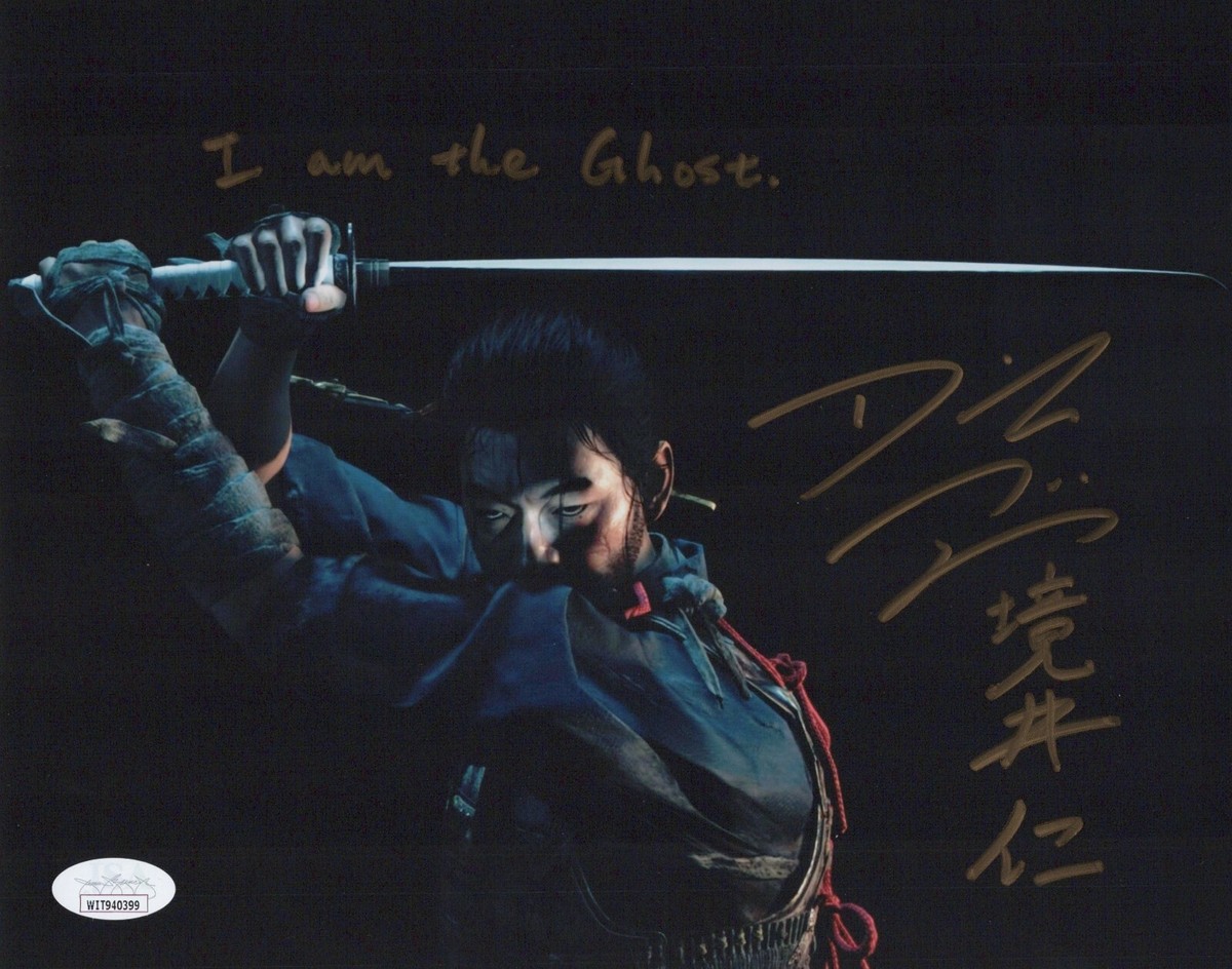 DAISUKE TSUJI Signed GHOST OF TSUSHIMA JIN SAKAI 8x10 Photo