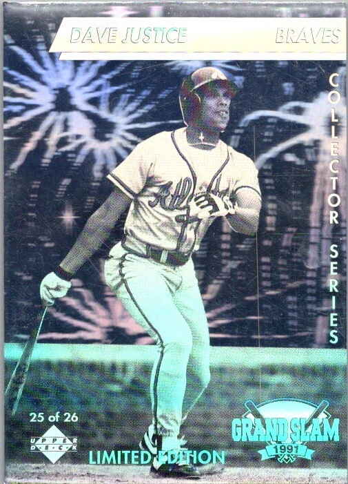 1991 Upper Deck Denny's Grand Slam Holograms #25 Dave Justice