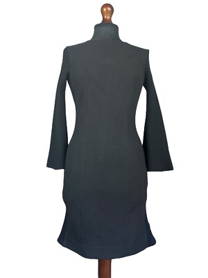 Derek Lam 10 Damenkleid Größe 2 UK 8 schwarz Crosby Glockenärmel Meerjungfrau Strickkleid