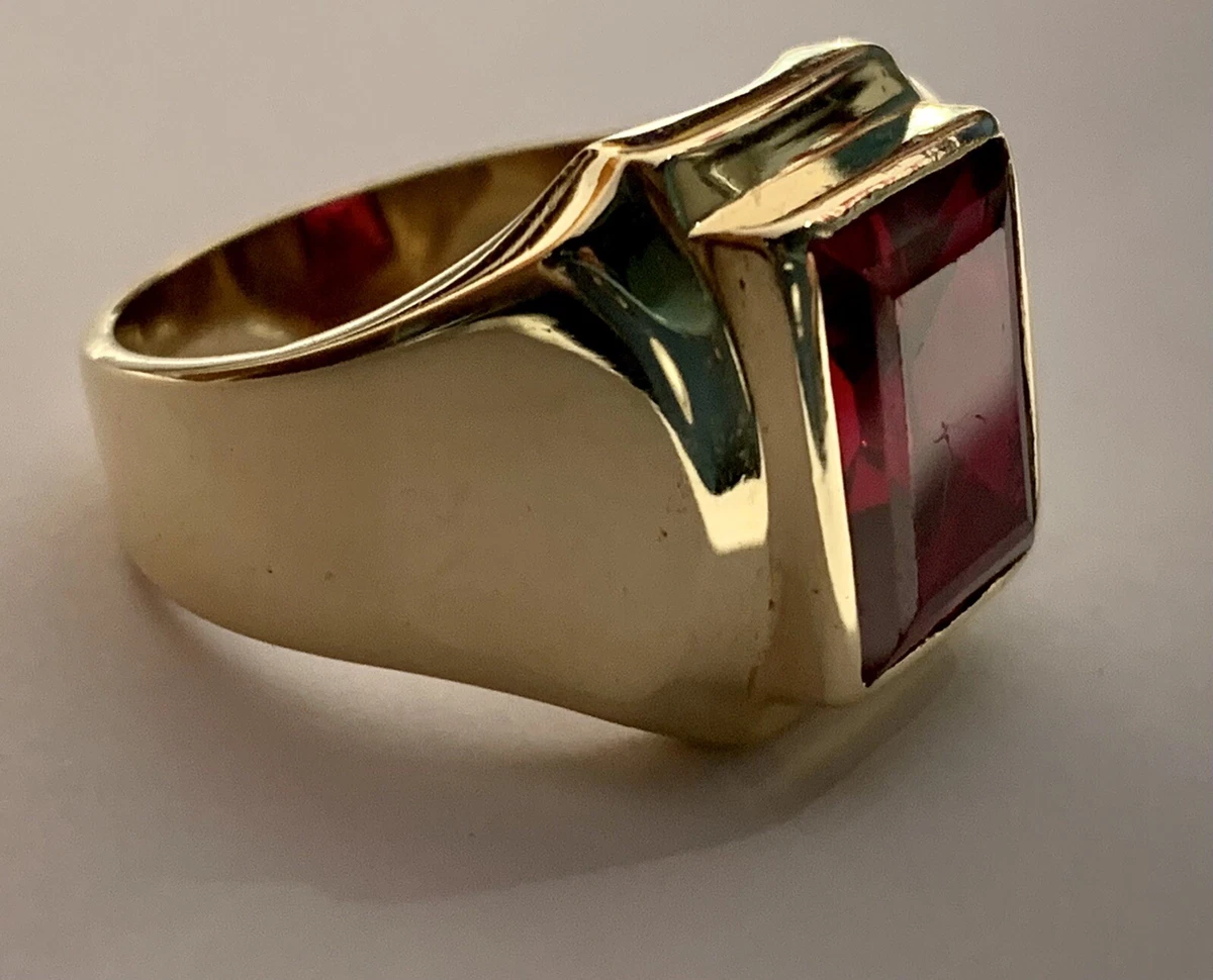 Buy Ruby Ring, Mens Ring, Women Ring, 925 Solid Sterling Silver Ring, 22k  Gold Fill, Birthstone Ring, Red Ruby Ring, Gemstone Ring, Gift Ring Online  in India - Etsy