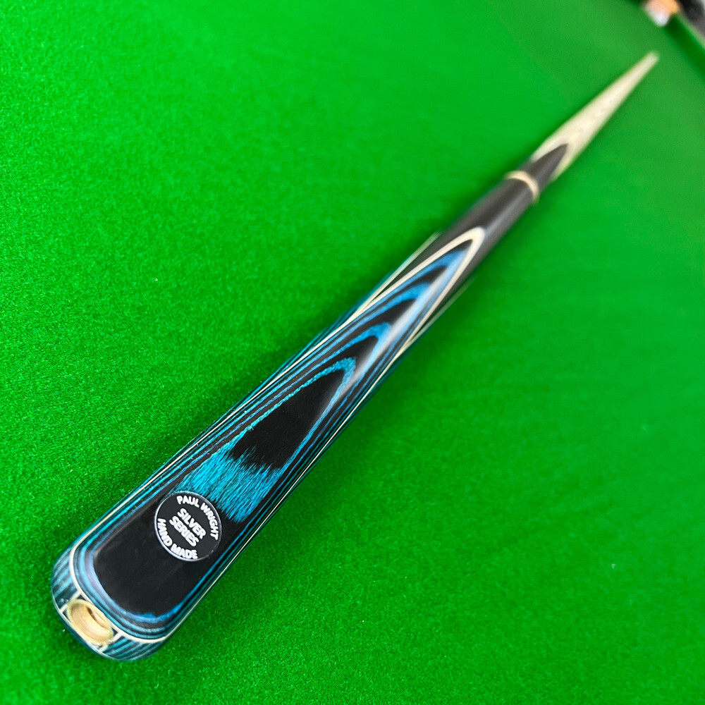 Cuephoria Snooker Pool Cue 9.5mm Tip, Blue Crush Design, Ash Shaft