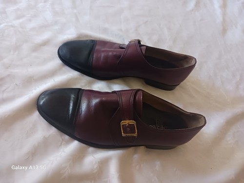 Bruno Magli Colorblock Lace-Up Leather Dress Shoes Oxfords Italy 8.5 M - Picture 7 of 7
