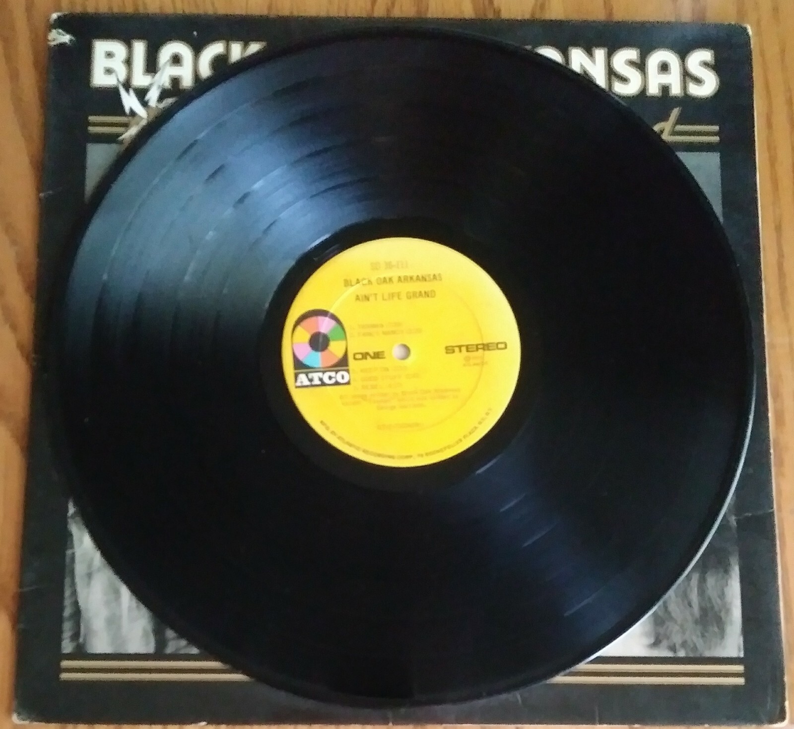 BLACK OAK ARKANSAS AIN'T LIFE GRAND 1975 ATCO RECORDS VINYL ALBUM